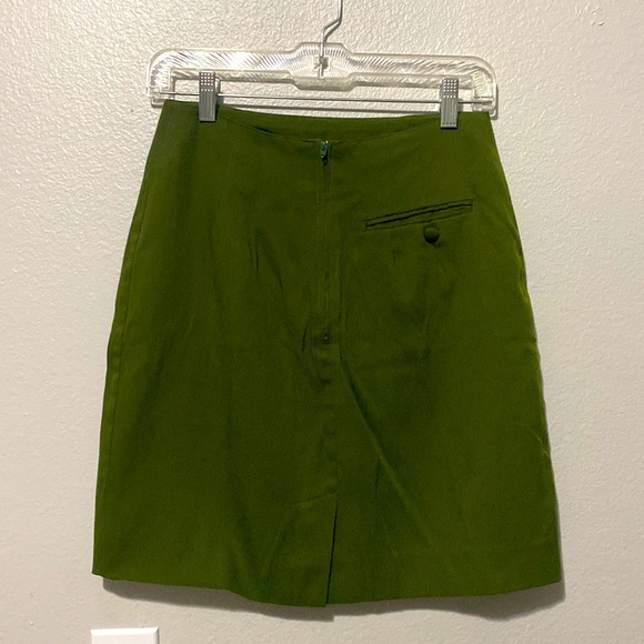 80s Vintage green Daily Habit New York skirt - Picture 2 of 3
